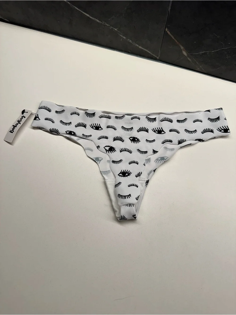 NWT BootayBag Eyelash-Print Thong